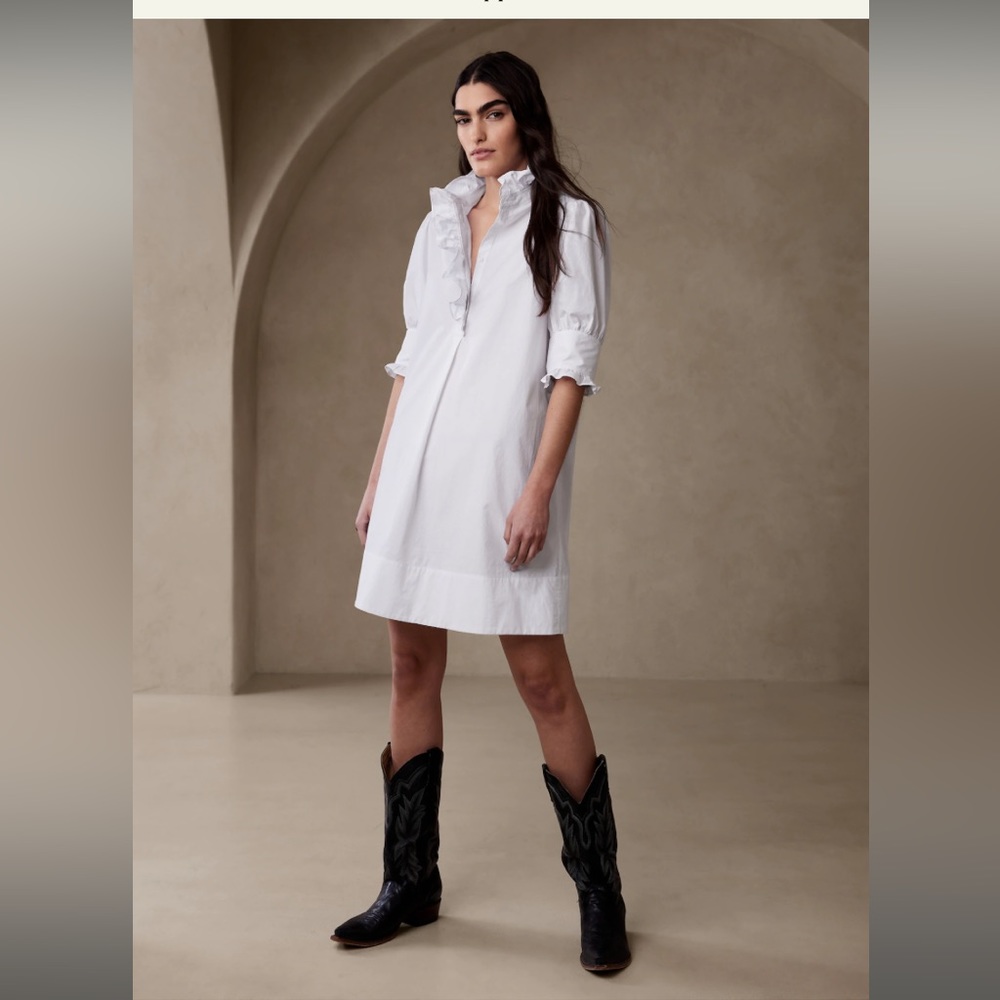 NWT Banana Republic poplin dress, Sz small